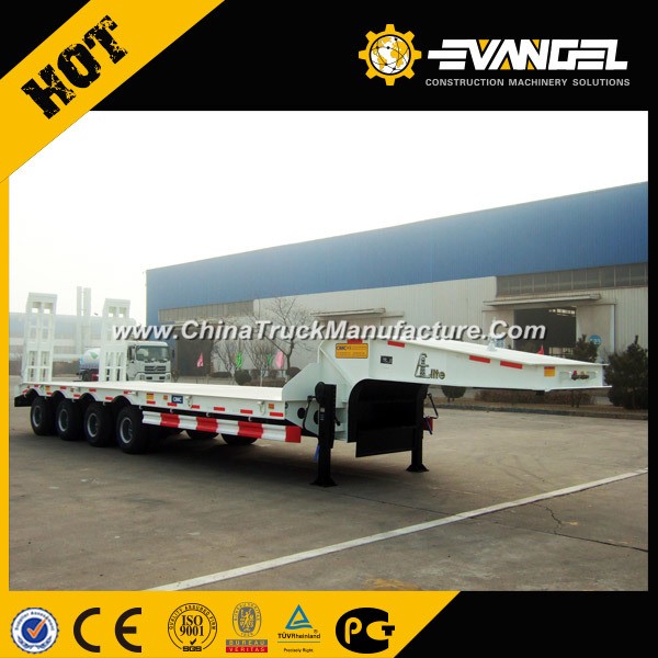 3 Axles Flatbed Trailer Low Bed Semi Trailer for Sale