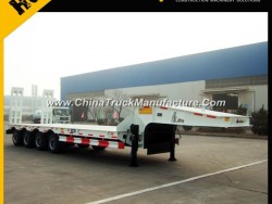 3 Axles Flatbed Trailer Low Bed Semi Trailer for Sale