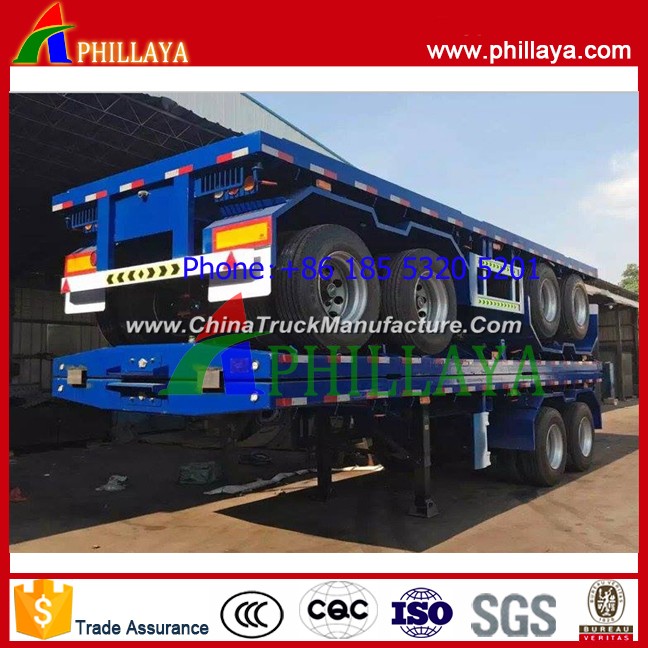 40ft Container Transport Flatbed Platform Semi Truck Trailer