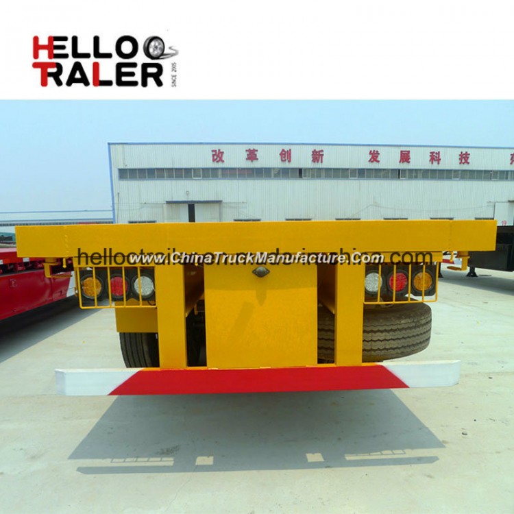 Factory Direct Hot Sale 40FT Flatbed Container Semi Trailer