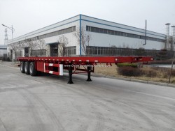 2017 New Style 2 Axle/3 Axle Container Flatbed Semitrailer