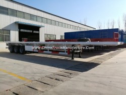 Container Transport Flatbed Semi Trailer with 3 Axles