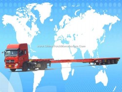 Wind Blade Carrying Semi Flatbed Extendable Transport Trailer