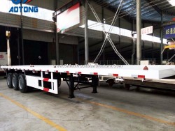 China Manufacture 20FT/40FT Flatbed Container Semi Trailers for Sale
