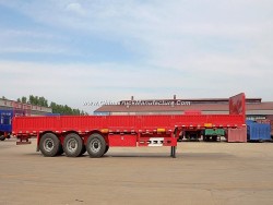 3 Axles Renovated/Renovate Side Wall/Flatbed Semi-Trailer/Turck Trailer with Twist Lock