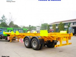 Cimc 3 Axles Skeleton Chassis 40FT Flatbed Container Semi Trailer
