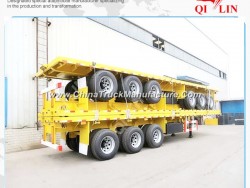 40FT 3axle Flatbed Semi Trailer (carry 1*40feet 2*20feet & 1*20feet container)