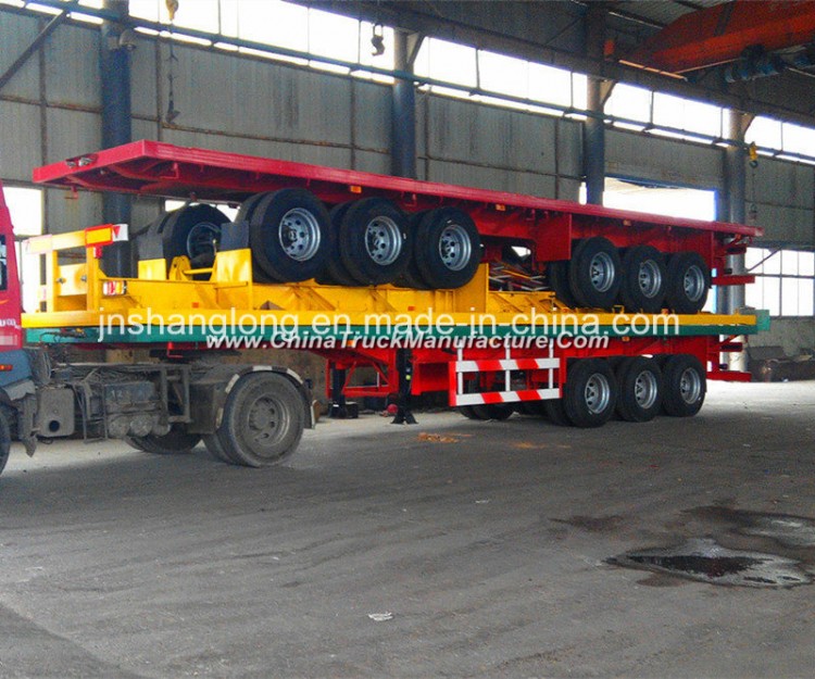 High Quality 3 Axles Flatbed Semi-Trailer for Sale