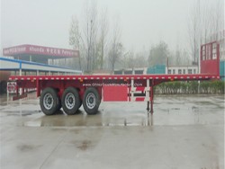 China Famous Trailer Flatbed Semi Trailer for Cargo/Container Transport