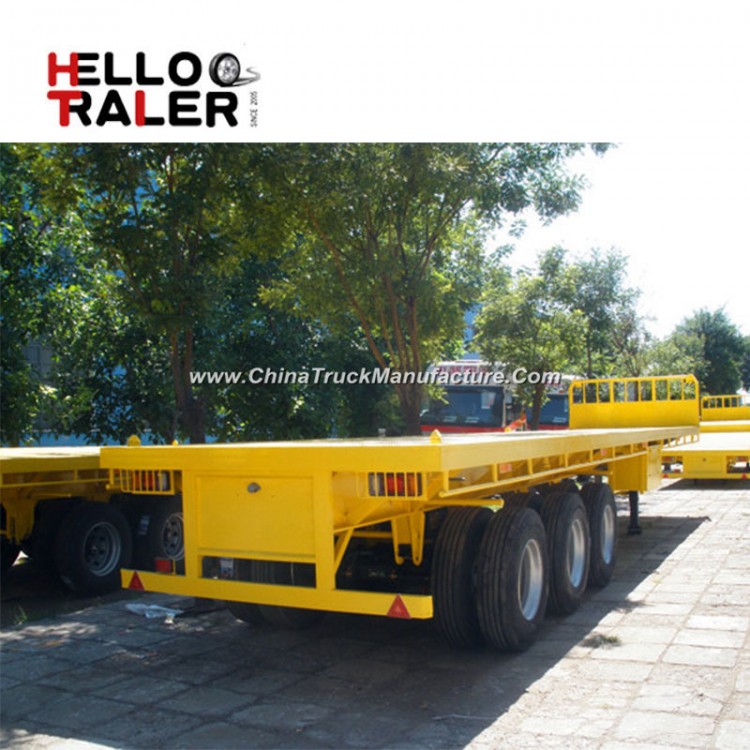 3 BPW 40FT Container Flatbed Semi Trailer