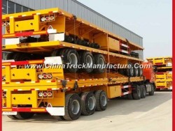 20FT 40FT Flatbed Container Chassis Truck Cargo Semi Trailer