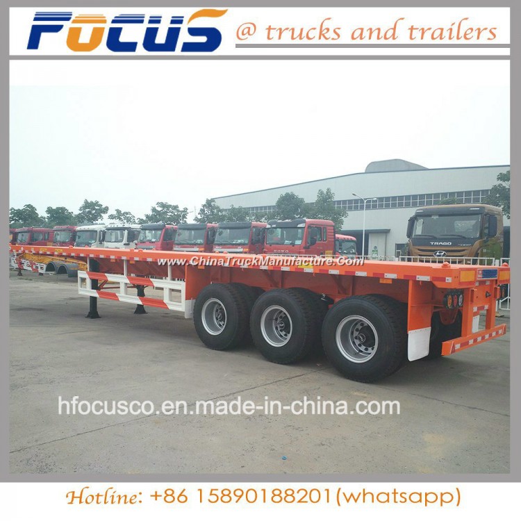 Focus Vehicles - 40FT 3axle Flatbed Container Semi Trailer