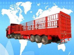 60t Flatbed Container 3 Axle Cargo Transport Semi Trailer for Sale