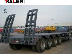China Factory 50 Ton 3 Axle BPW Axle Low Bed Trailer for Sale