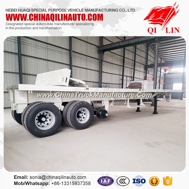 Heavy Duty Flatbed Semi Trailers with Rear Part Cutted
