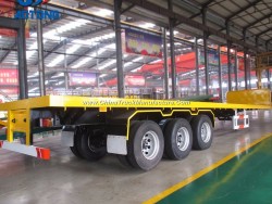 New 40FT Flatbed/Flat Bed Container Semi Trailer (front frame optional)
