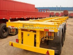 40FT 3-Axle Flatbed Carrying Container Skeleton Semi-Trailer