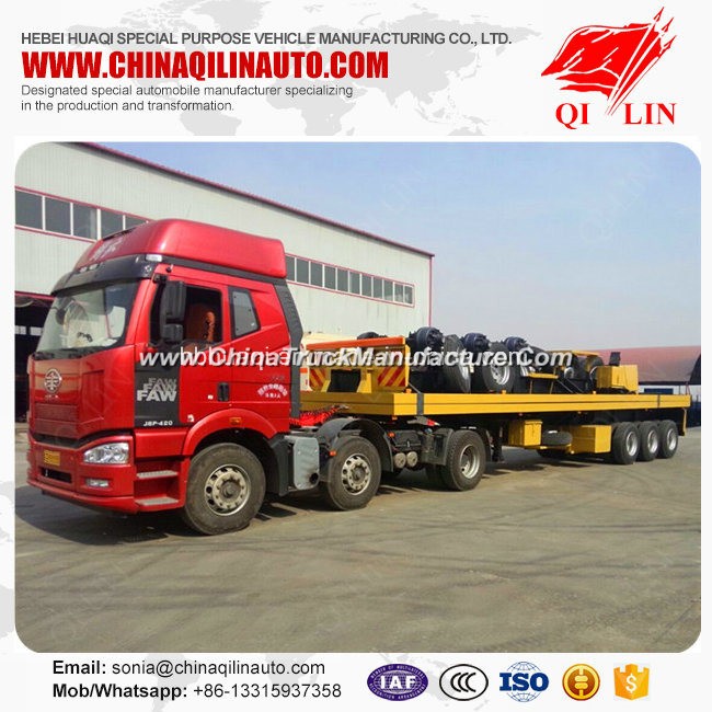20FT 40FT Container Flatbed Semi Trailer Export to Brunei