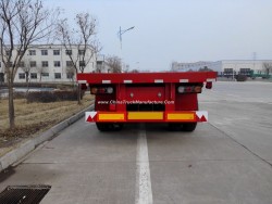 20′gp/2*20′gp/40′gp Container Flat Bed Semitrailer