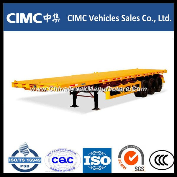 Cimc 40FT Container Flatbed Trailer for Tanzania