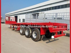 2-3 Axle Truck 50-60ton 40′ Container Flatbed Truck Semi Trailer