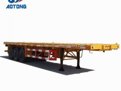 Special Vehicle Semi-Trailer 12twist Locks 2/3axle 40FT Flatbed Container Trailers