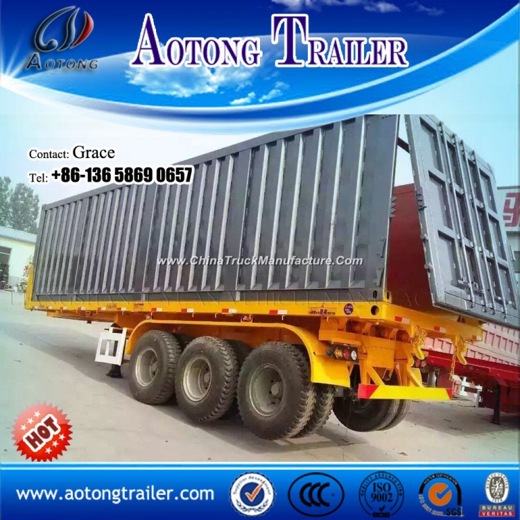 Dumping Flatbed Container Semi Trailer for Sale
