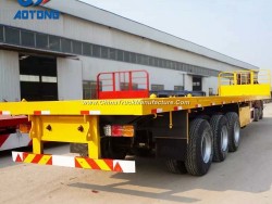 High Quality 40FT Flatbed Container Semi Trailers (front frame optional)