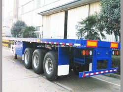 Tri-Axles 40FT Long Vehicles, Flatbed Trailer, Container Trailer, Semi Trailer