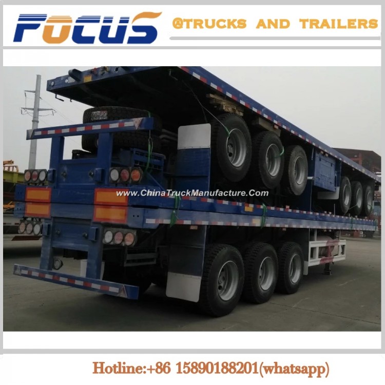 20FT 40FT 45FT Flatbed Container Cargo Semi Trailer for Sale in Qatar