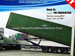3 Axles Self Dump Container Tipping Trailer for Peru