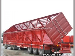 3 Axle 60t Heavy Side Tipper/Dumper Semi Trailer for Sand Coal Transport