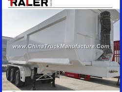 Tri Axle 60 Ton U Shape Hydraulic Rear Dump Trailer