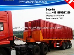 3-Axles 40ft Container Flatbed Rear Dumping /Tipper Trailer
