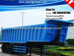 3 Axles 40ton Sand Tippers Semi Trailer for Congo