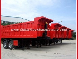 Hydraulic Tipper Semi Trailer Truck 2axles 35cbm Dump Semitrailer