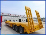 Construction Machinery Transport 60 Ton Low Bed Truck Trailer