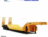 50 Ton Tri-Axle Extendable Low Bed Semi Truck Trailer