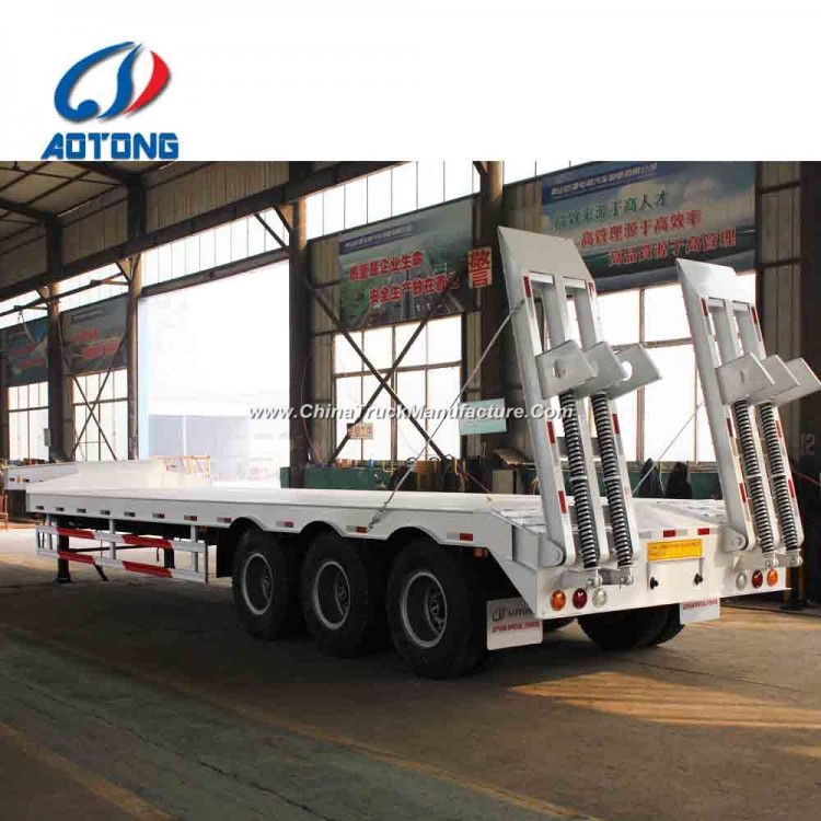 Heavy Duty 3/4axles 60tons/70tons/80tons Low Bed Truck Trailer/Semi Trailer