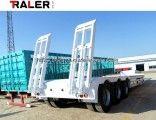 Construction Machinery Transport 60 Ton Low Bed Semi Truck Trailer