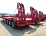 4 Axles 80tons Heavy Duty Low Bed Truck Trailer Price