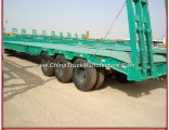 3axles 30-60tons Semi-Truck Lowbed Loader Low Bed Trailer