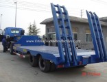 China 60 Ton Tri-Axle Heavy Transport Low Bed  Truck Trailer