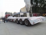 China 60t Lowbed Semi Trailer Tri-Axle Low Bed Truck Trailer