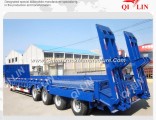 China Trailer Manufacturer Heavy Duty Lowbed Truck Trailer