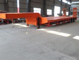 60 Ton Heavy Machine Transport Low Bed Truck Trailer for Sale