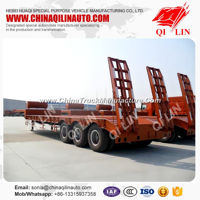 ISO SGS CCC Approved Low Bed Semi Trailer From Manufacturer