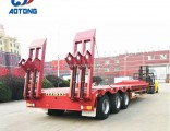80tons 2 Lines 4 Axles Low Bed/Lowboy Truck Trailer for Sale