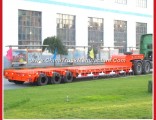 3 Axles 50-60tons Tire Leakage Truck Lowboy Lowbed Semi Trailer