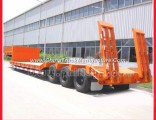 2axles 30 Tons Lowboy Concave Beam 3axle Low Bed Semi-Trailer